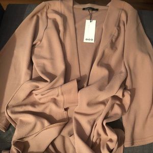 Camel tan oversized kimono sweater